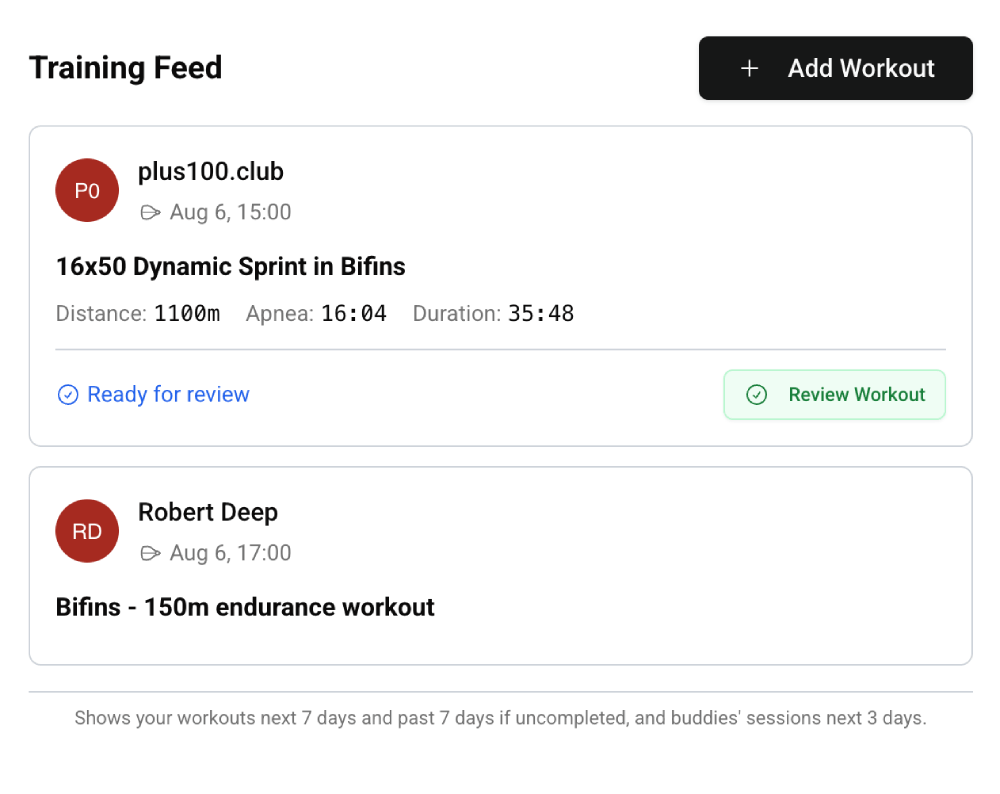Buddies training together in the Feed